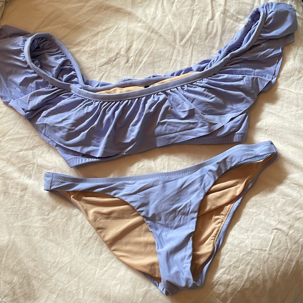 Jcrew Ruffled Bikini Size Small